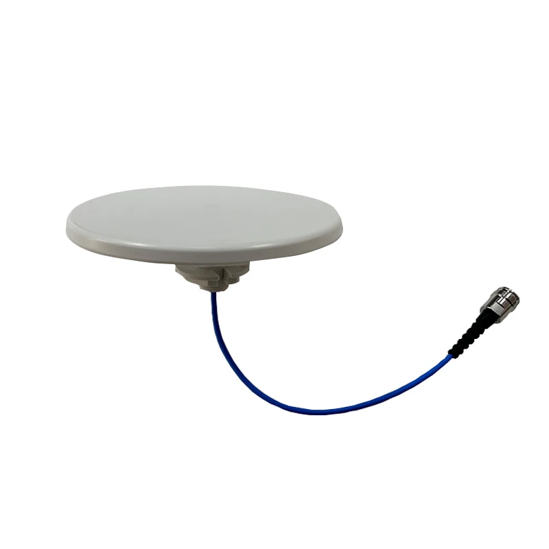 Easy Install 600-6000MHz SISO High Gain Slim Omni Ceiling Antenna 2/5dBi with -153dBc PIM