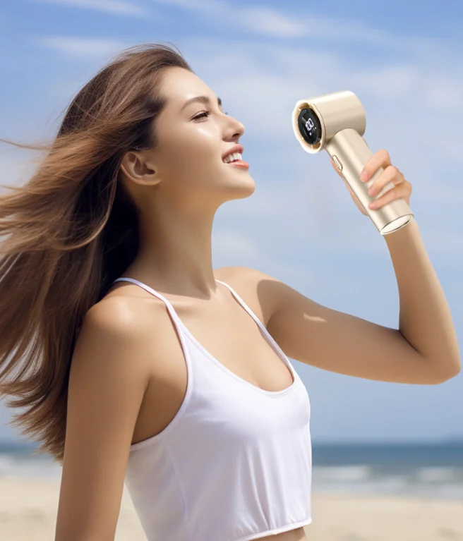 strong wind Wholesale Portable USB charging Handheld Fan 3 Speed Outdoor Travel Summer Fan Handheld Mini fan