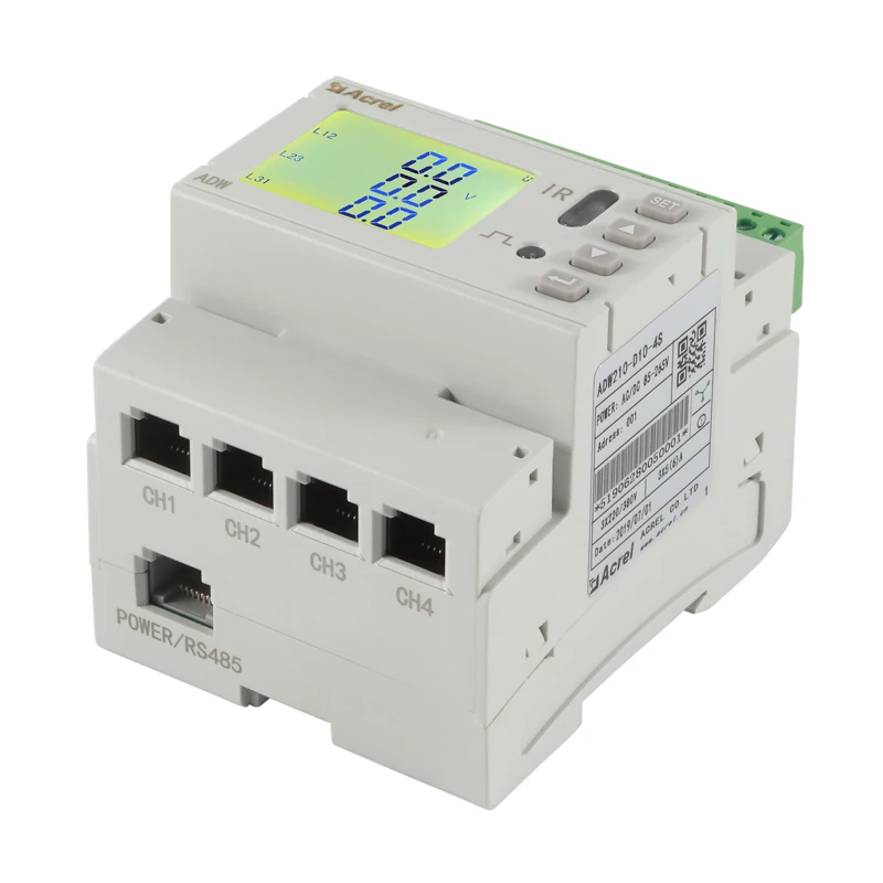 Acrel Din rail Multi-circuit IoT Smart Energy meter with 2 channel 10mm 5A/1.25mA CT