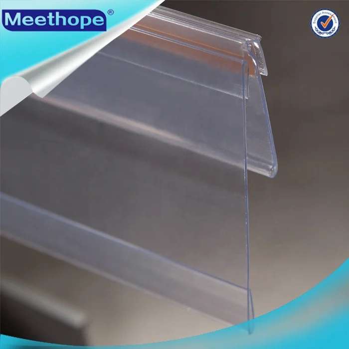 Meethope Store covered-face hinged injection supermarket Plastic PVC Sign Holder shelf Super Grip shelf talker clips