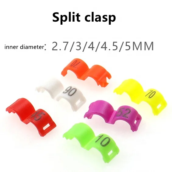 100pcs per bag bird foot ring opening clasp can be lettered with number plastic opening identification ring bird supplies clasp