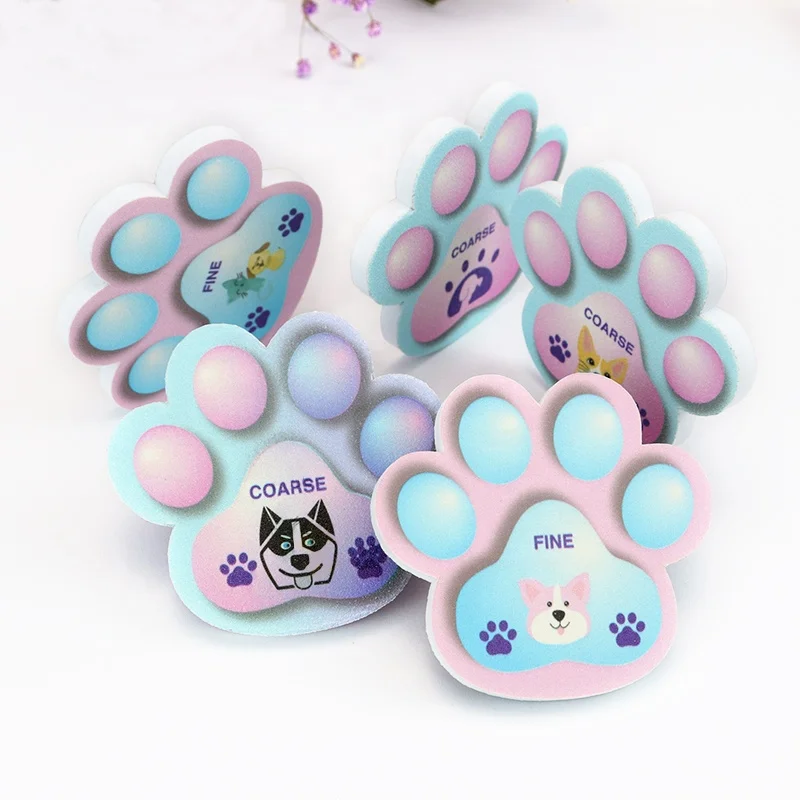 Ziri Factory Wholesale Pets Nail Tools Custom Limes Colorful Printing Emery Board Disposable Dog Cat Nail File 80/180