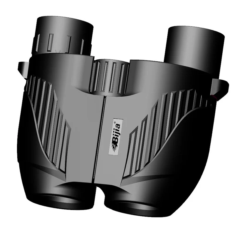 BIJIA 10X25 High Definition High Power Small Paul Binoculars Low Light Night Vision Outdoor portable For Gift/Hiking/Camping