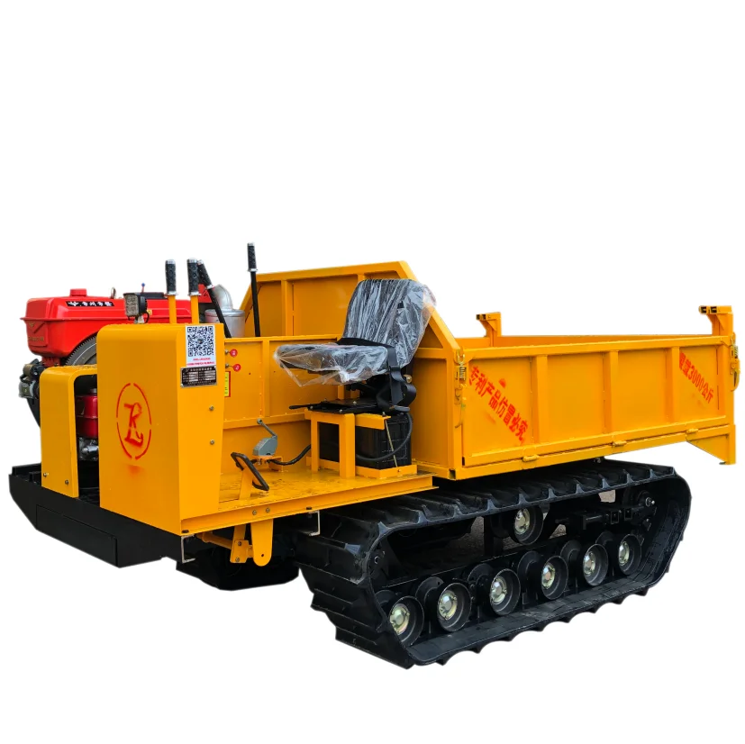 Fixed flat plate dumper mini tractor muddy ground forest farm used crawler dump