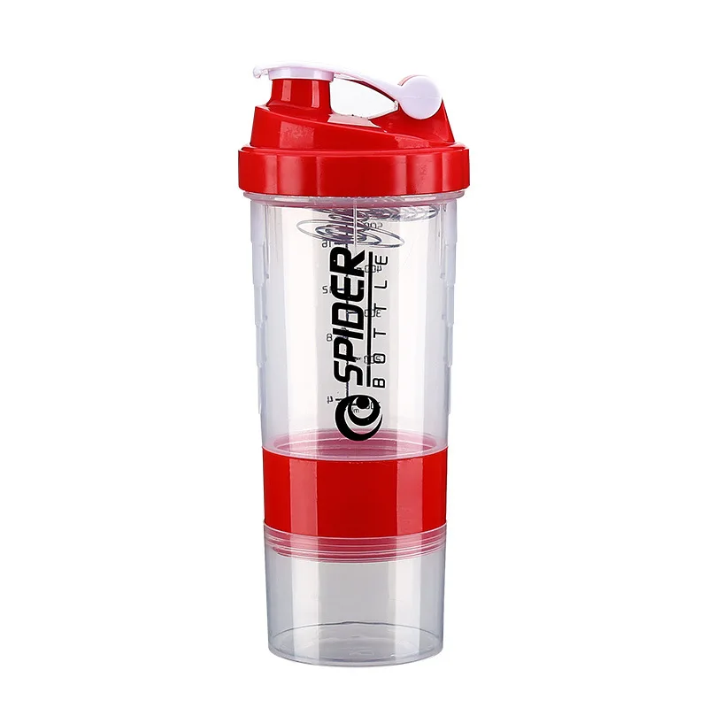 Custom logo protein shaker bottle BPA free gym shaker with SS304 mixing ball