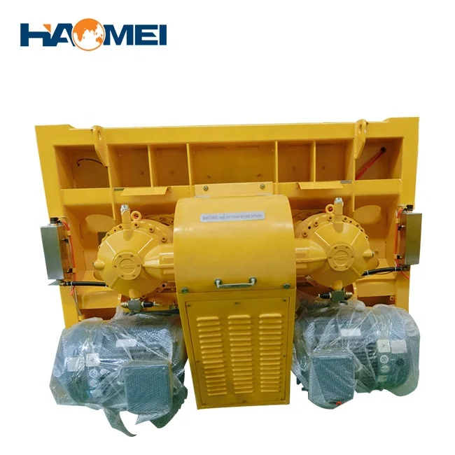 Chinese Skid Steer 3 Bag 500l 700l Concrete Mixer Electric Twin Shaft for Sale