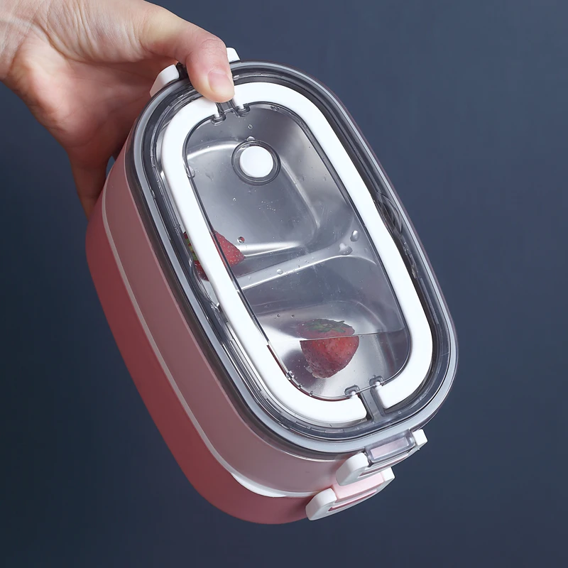 Custom Lunch Box Dressed Up In Separate Compartments Bento Box Kids Food Grade Material Stainless Steel Lunch Containers