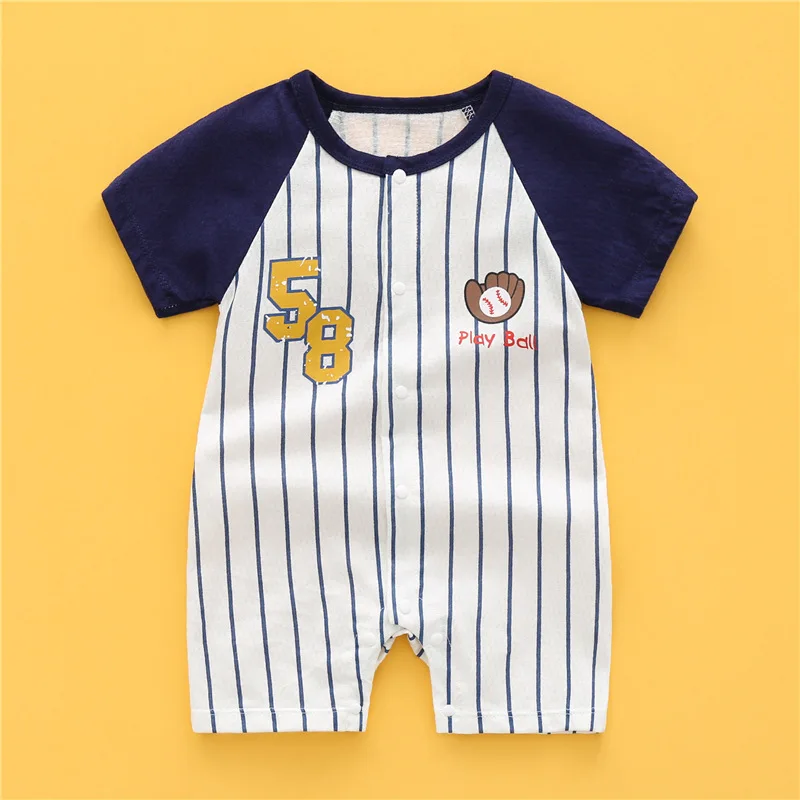 OEM Ins Long Sleeve One Piece Cotton Baby Romper cartoon printed Baby Romper