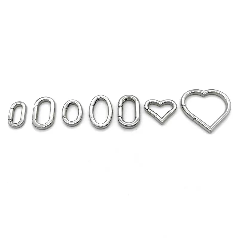 DIY unique open rings stainless steel jewelry findings bracelet clasps connector