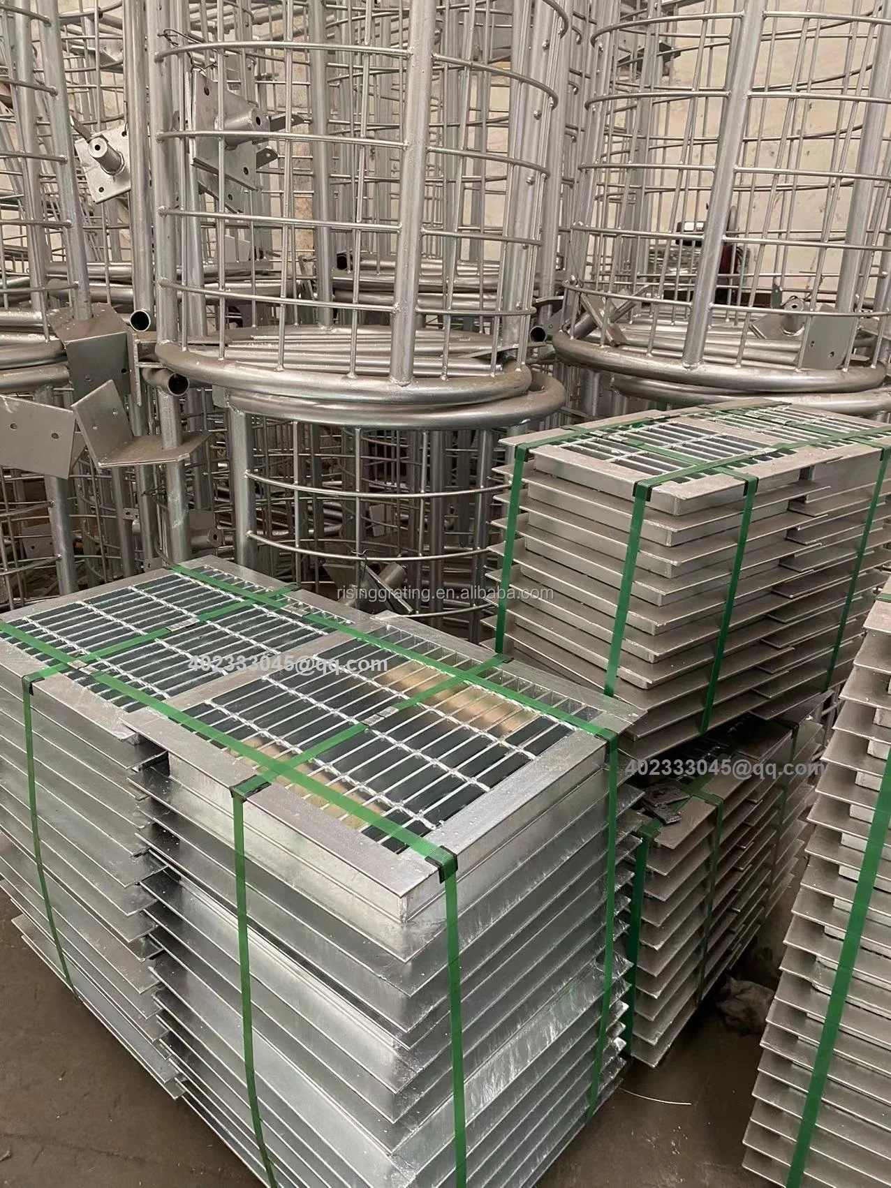 Storm Drainage System Galvanised Trench Drain Cover Steel Grating