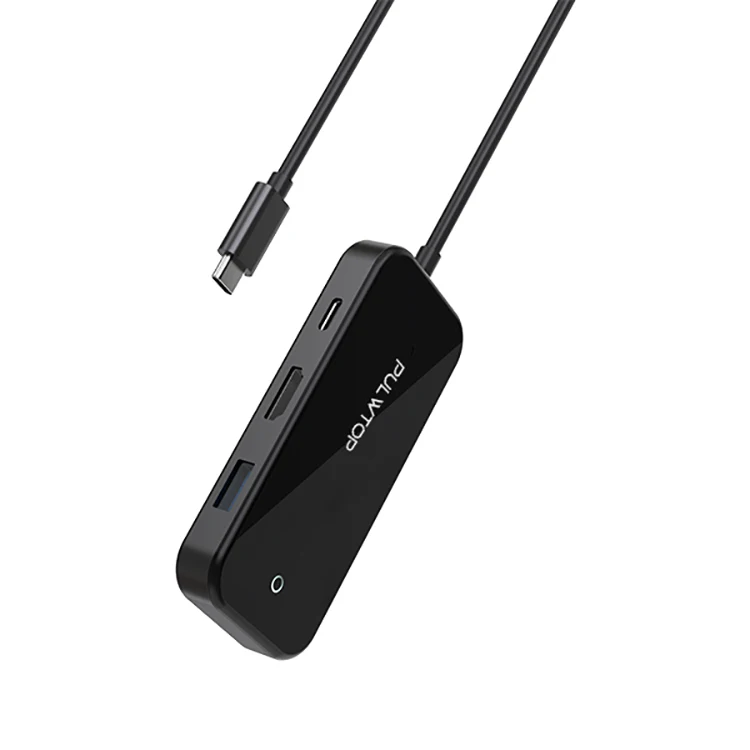 Pulwtop высокоскоростной 3,0 4 порта usb настольное зарядное устройство питание тонкий usb концентратор