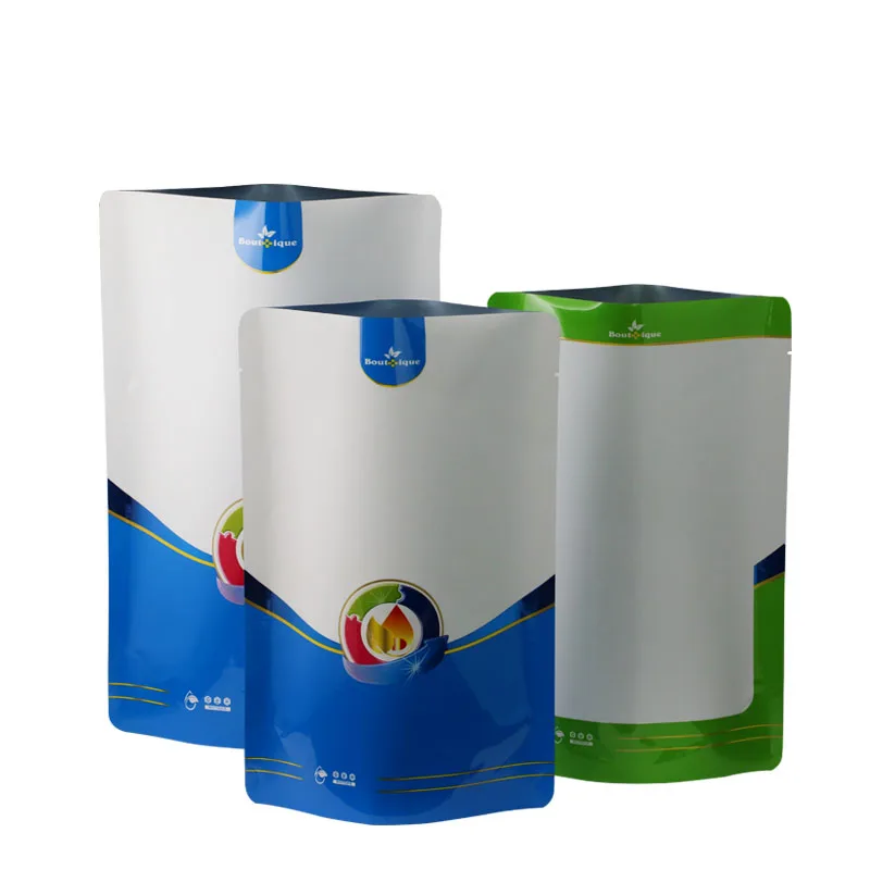 Customized Food Grade Printed Stand Up Aluminum Foil Powder Packaging Bag Plastic Mylar Zipper Doypack