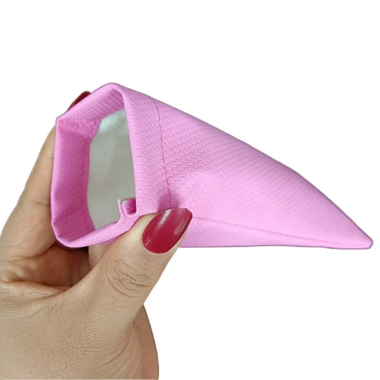 sunglasses bag logo plastic microfibre case cloth purple transparent glass bag