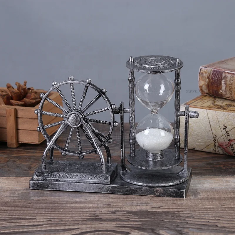 New Style Retro Ferris Wheel Hourglass Decoration Home Decoration Reverse Flowing Hourglass