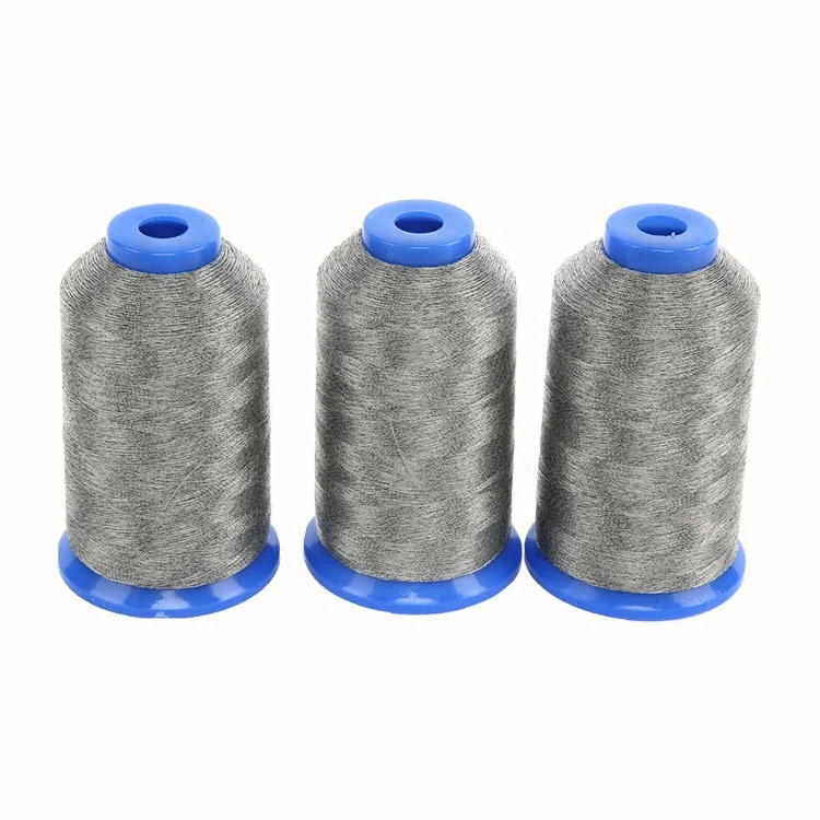 Free Test Samples Carbon Yarn Fiber Conductive Sewing Thread Do Not Broken For Touch Screen Gloves