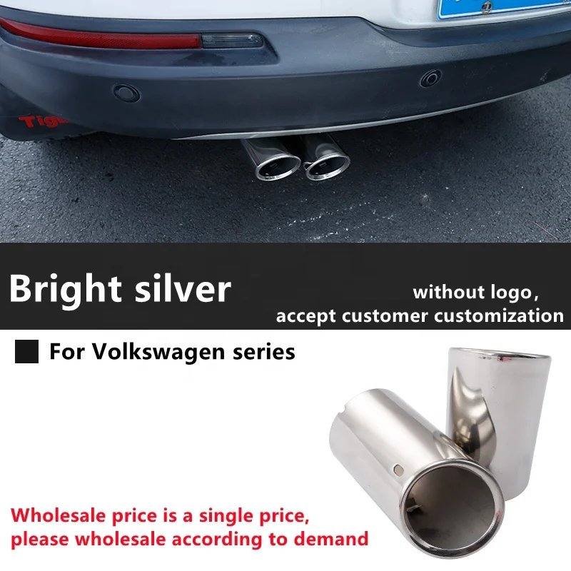 Хромированный выхлопной глушитель, наконечник трубы для VW golf 7 Golf Travel, подходит для моделей vw 1,4 T