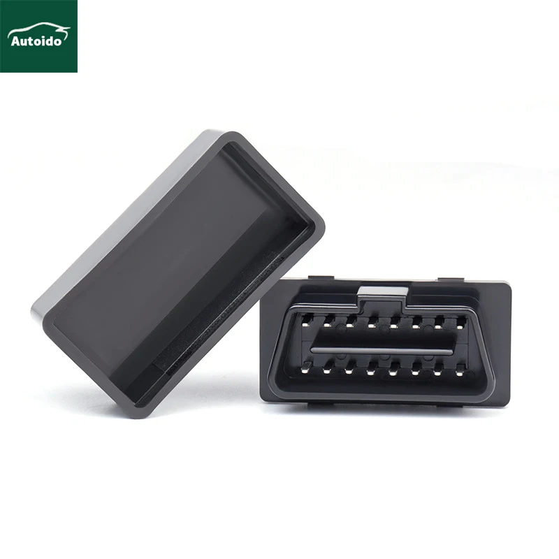 OBD II Fflame-Retardant Black Automotive Fault Diagnosis Tool Plug Low Shell Insulation Window Lifter On-Board OBD Housing