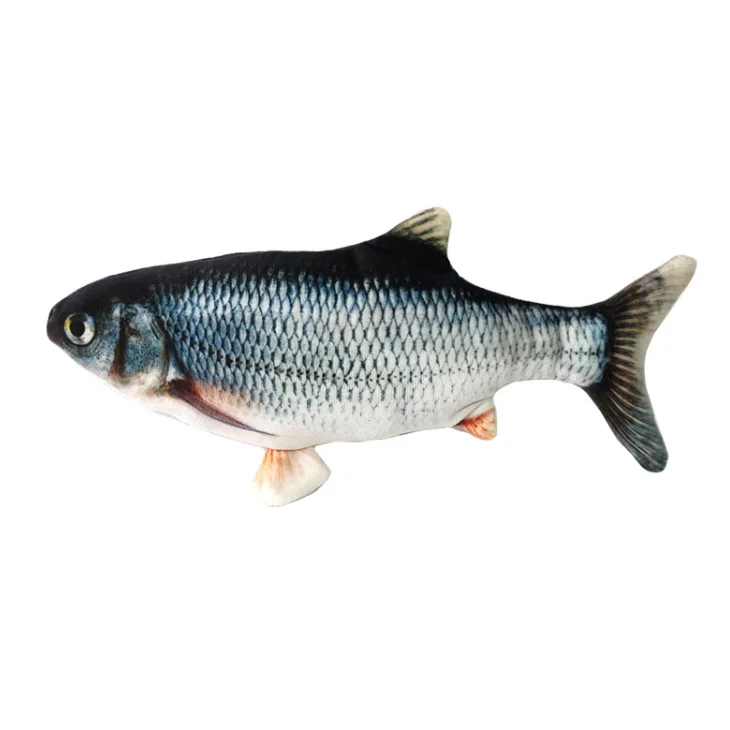 
Non Toxic USB Rechargeable Electric Moving Cat Kicker Fish Teaser Toy 
