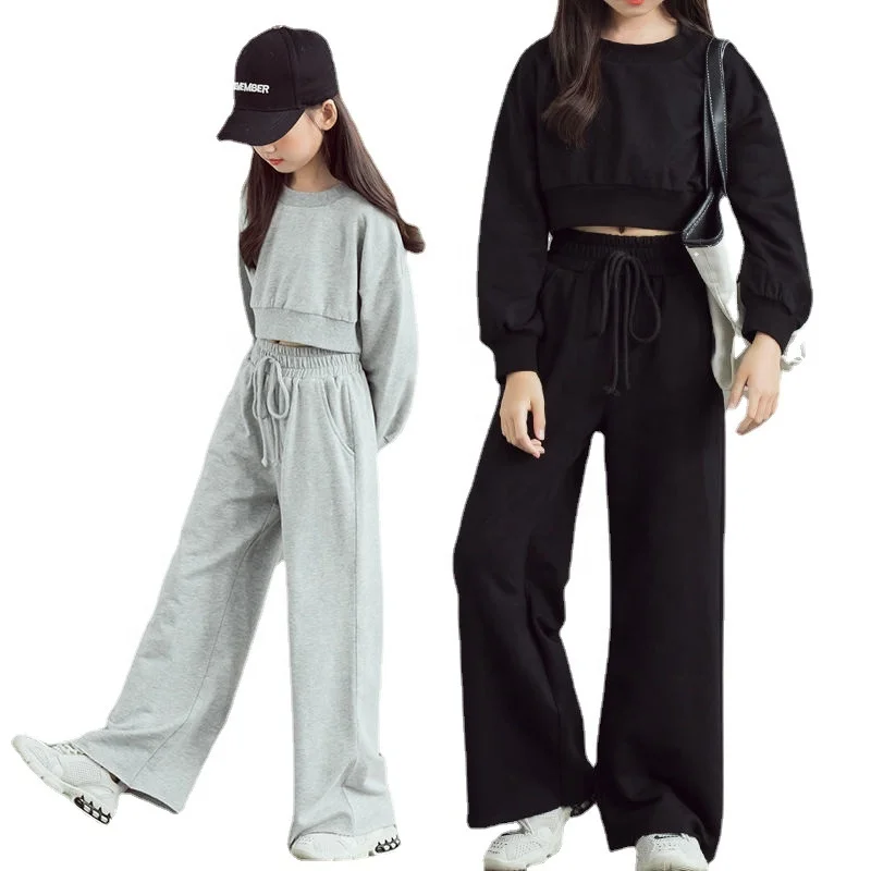 Wholesale Fall Winter Fashion Toddler Kids Clothes Sports Set for Teen Big Girls 8-12 Years of Age I Want School Clothes