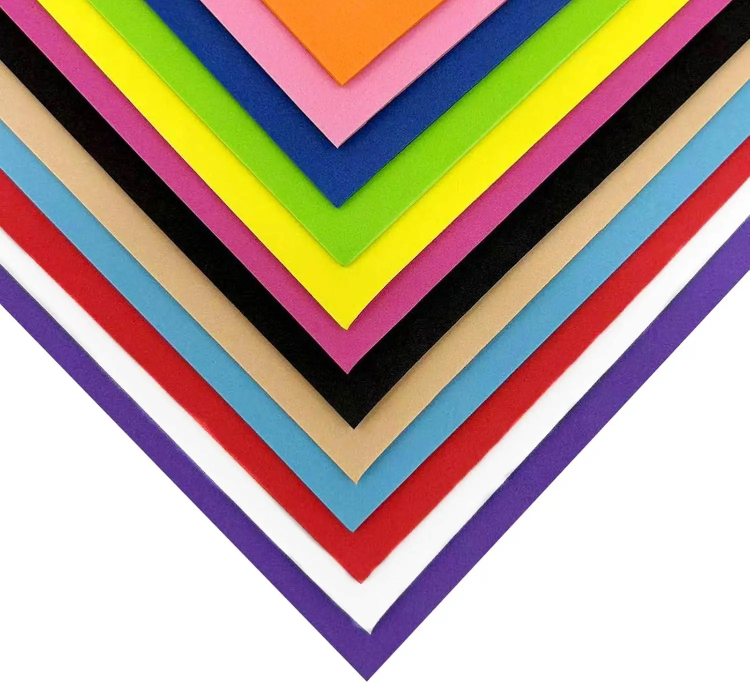 120 Pack EVA Foam Sheets  8 x 6 Inch 2mm Thick Assorted 15 Colors Craft Foam Paper for School Supply and DIY Handcraft Projects