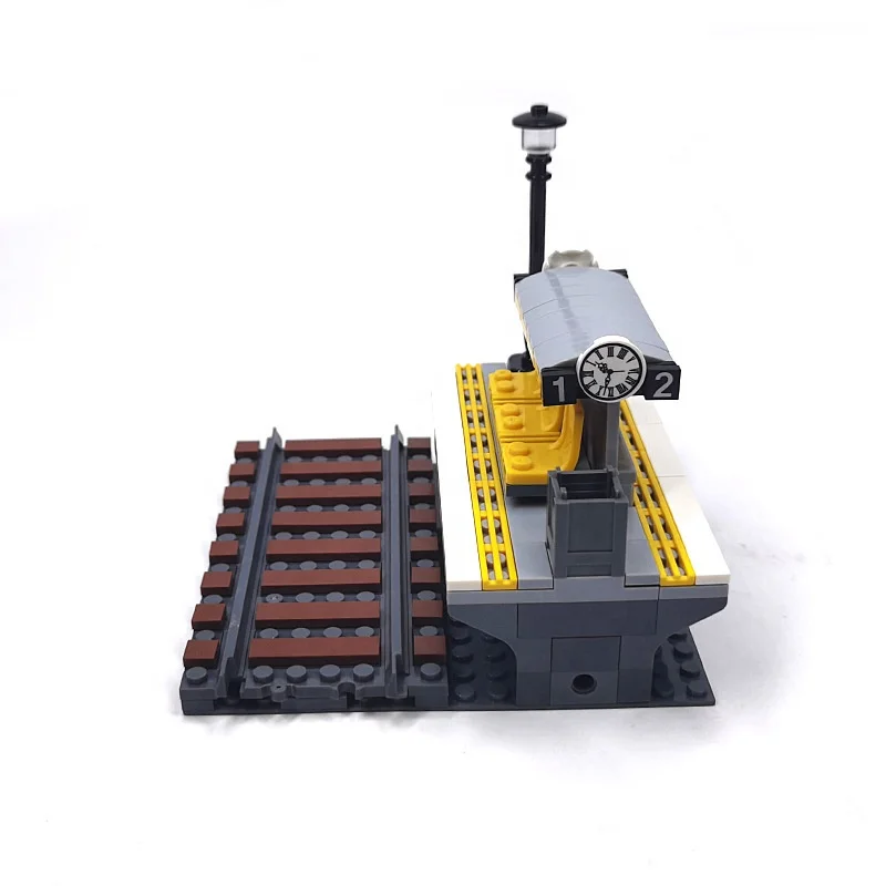 Городской Железнодорожный трек/платформа для автобусов/строительный блок MOC scene запасные части (PA00329)
