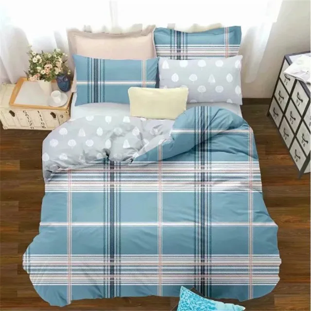 Polyester material woven textile fabric make bedding set and mattress