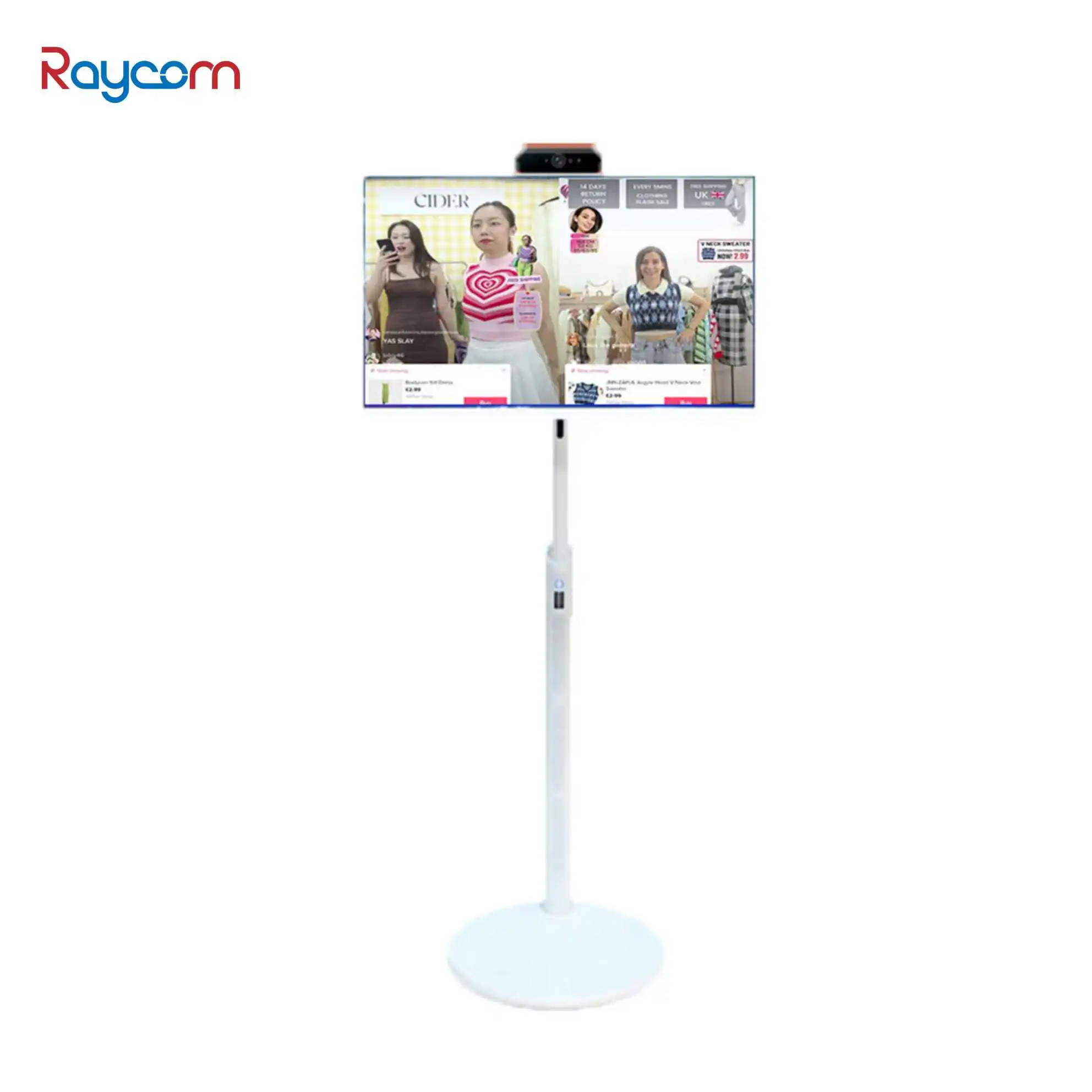 Raycom 32 inch monitor smart tvs Television Touch screen tv android system portable display screen move at will