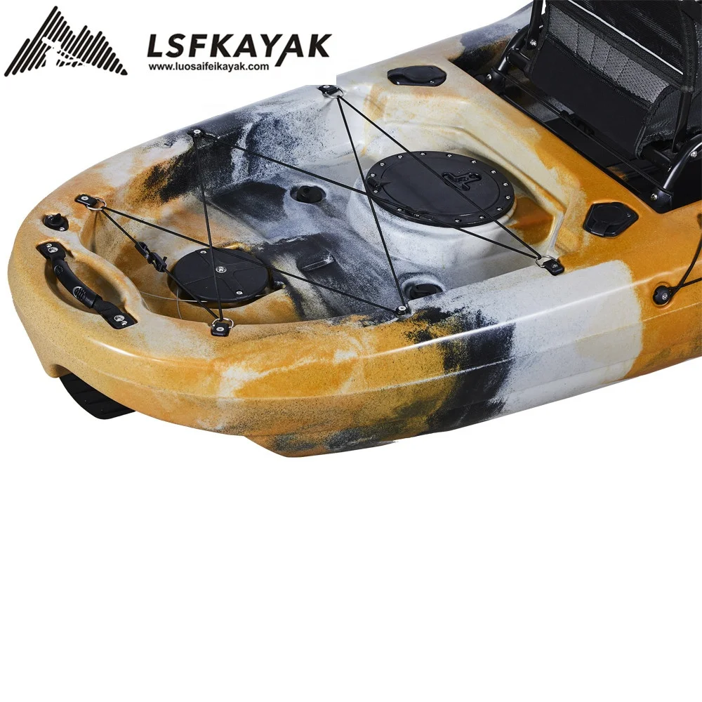 Ножная педаль LSF 10 футов, каяк с сиденьем и рыболовными аксессуарами с педальным приводом, рыболовный каяк