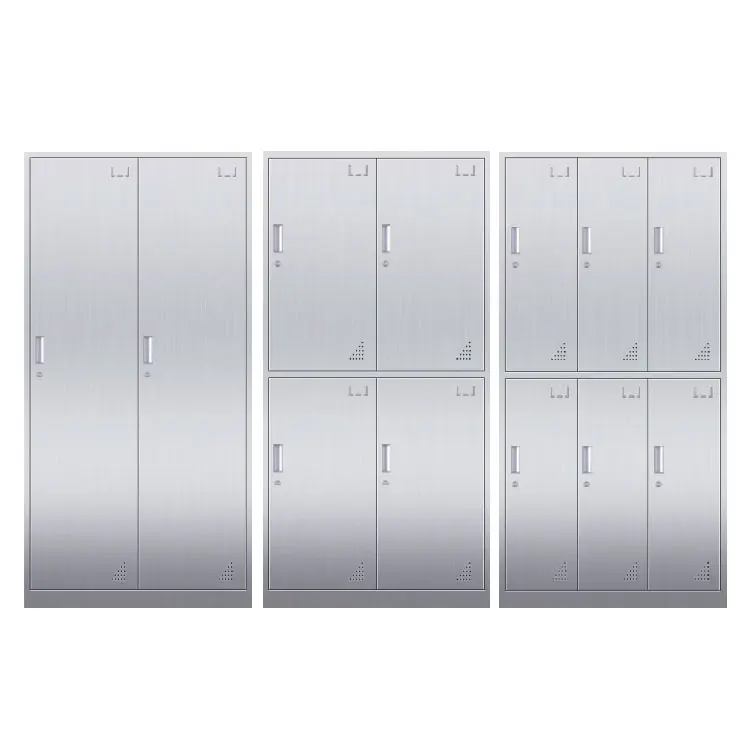 almirah staff gym iron compartment storage home using europe clothes metal cabinet stainless tall single 3 door steel lockers