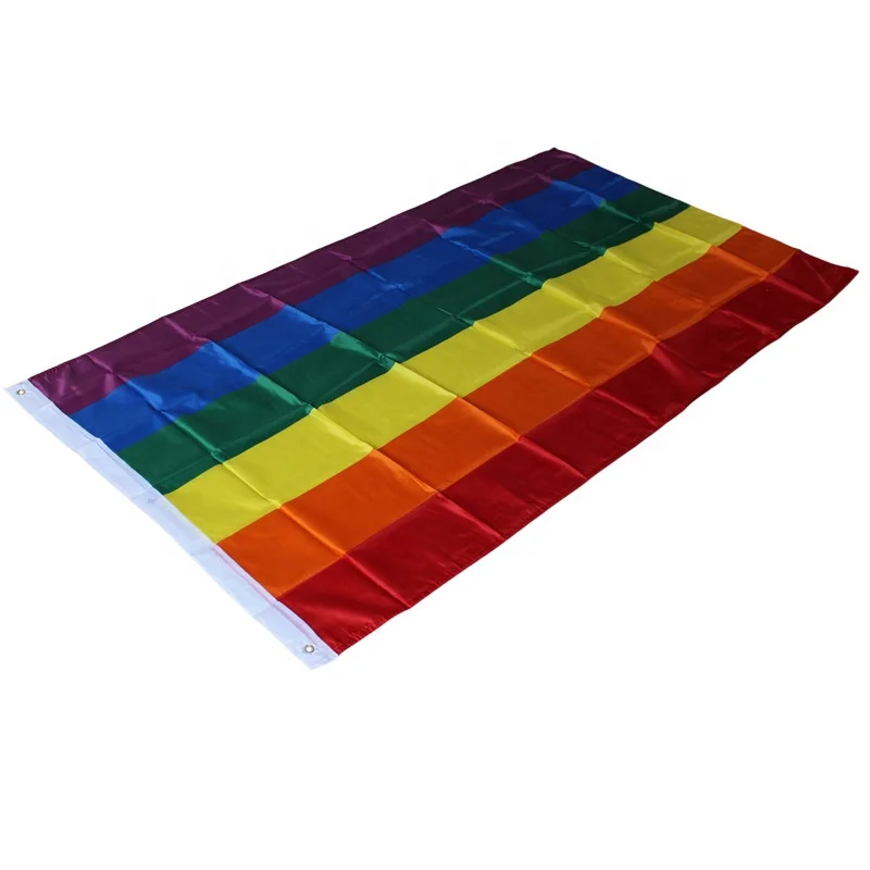 
Cheap price custom printed wind resist polyester fabric polyester printing gay pride 