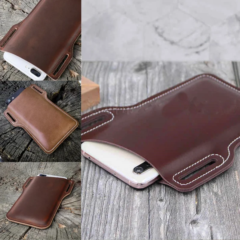 Cellphone Bum Bags Belt Loop Holster Case Outdoor PU Leather Purse Phone Wallet Belt Clip Sheath Belt Bag Waist Bag
