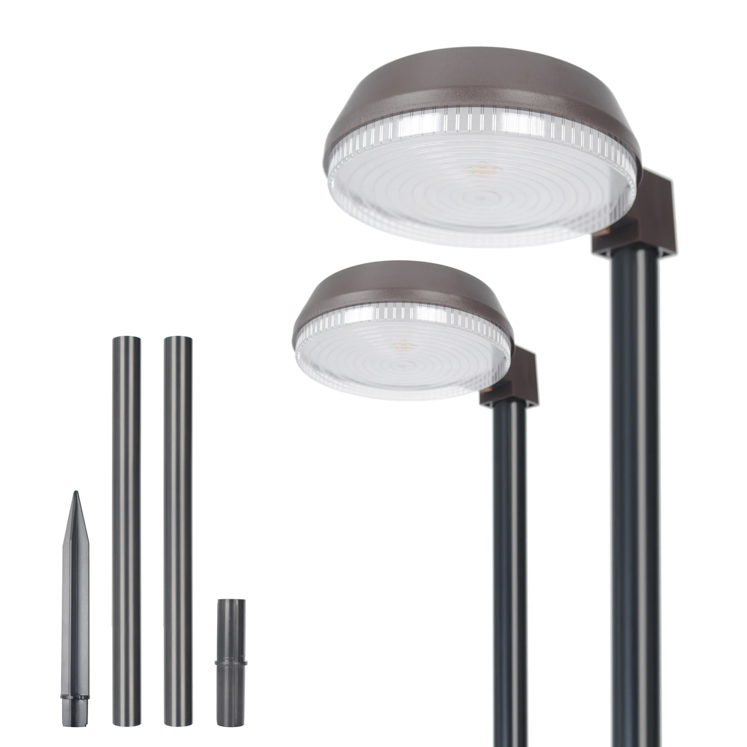 Led solar garden lights new waterproof led solar light outdoor wall solar power fence lamp sensor light