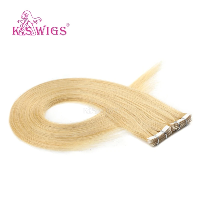 
K.S WIGS 20 Inch Love Line Light Color tape hair extensions curly wavi hair extens tape clip tape hair extension 