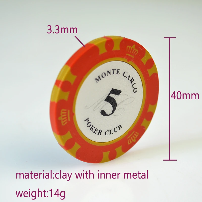 Оптовая продажа, казино, Техасский Холдем, 14 г, глиняный Алюминиевый Чемодан, набор покерных чипов 500 для игры в покер