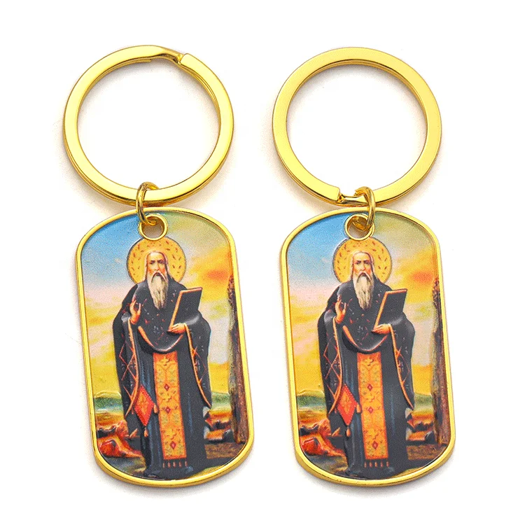 Pingyang Shuanghua Customization Metal 3d Keychain Uv Printed Design Key Chain Custom Logo Engraved Keyholder Keychains