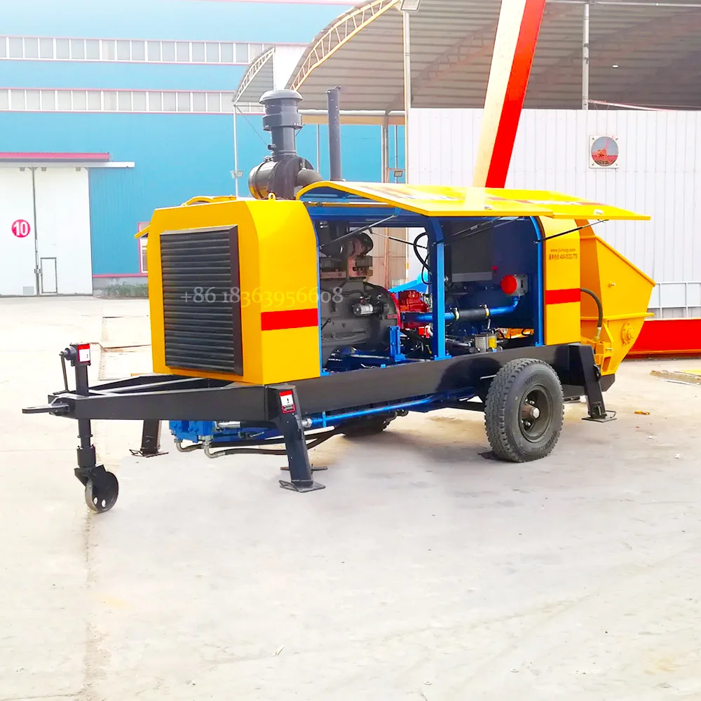 GOOD PRICE DHBT80-16-176 diesel concrete pump trailer