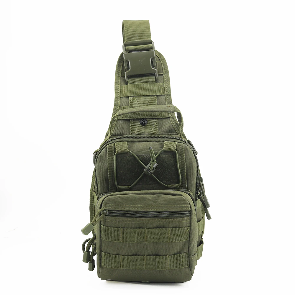 Chenhao Tactical Crossbody Men Sling Bag Wallet Casual Travelling Chest Purse Hiking Shoulder Bag Outdoor Sport Chest Gig Bag