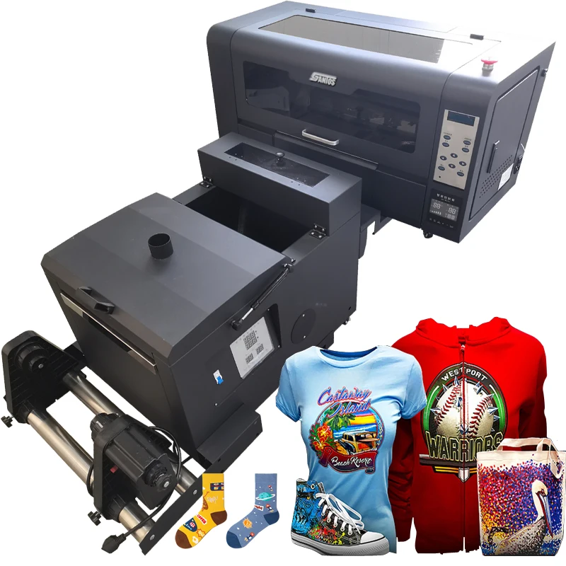 30Cm 60Cm Dtf Printer With 2 Xp600 Print Head Dtf Oven Offered White Ink Pet Dtf printing Machine