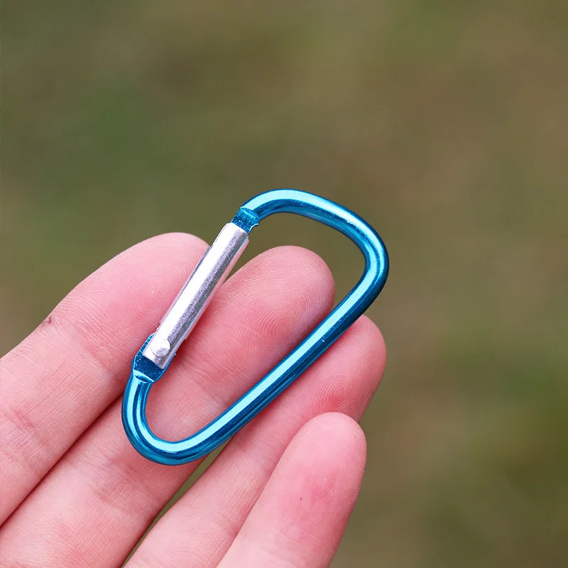 Aluminum Alloy Carabiner Outdoor Hanging Buckle Mountain Climbing Clasp Bottle Clip Quick Release Buckle Gift