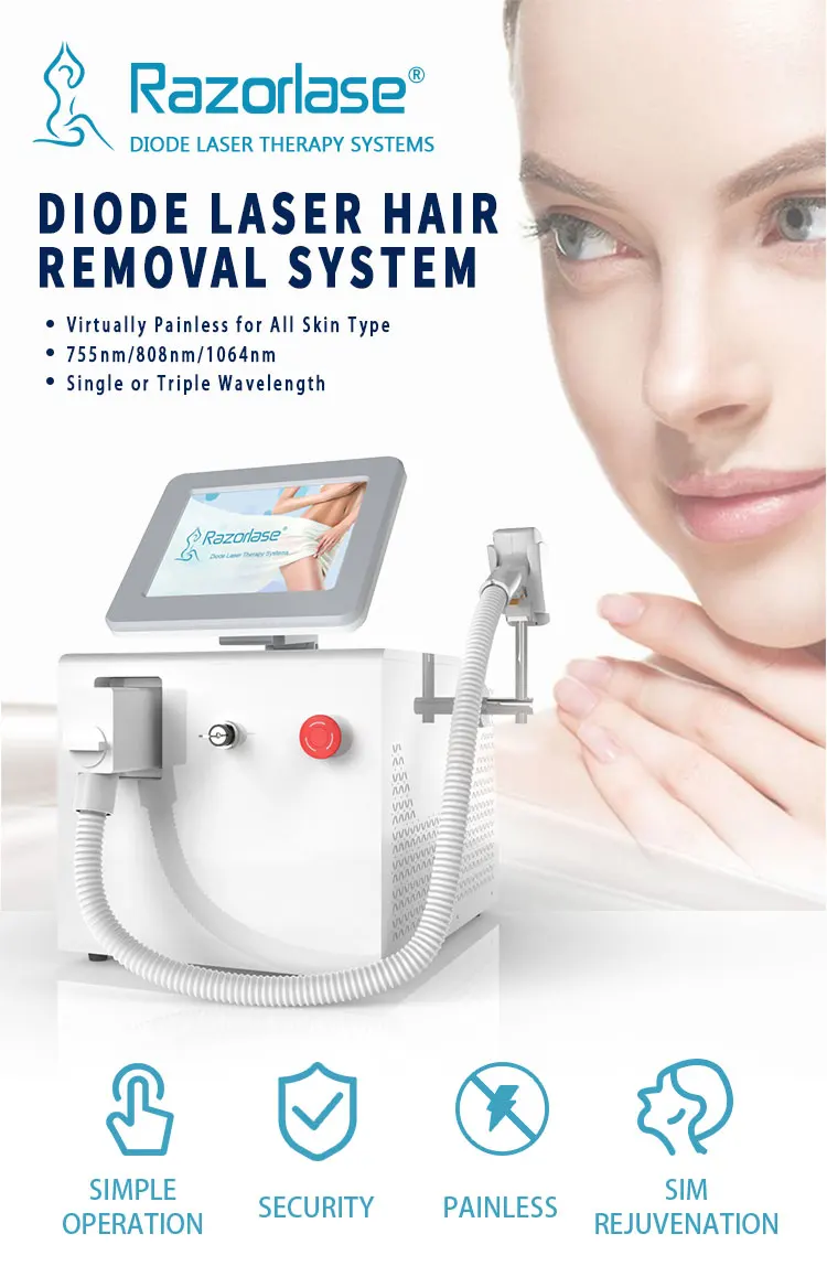 Medical Ce Diode Laser 808 Laser Hair Removal Machine 808nm Diode Laser Hair Removal