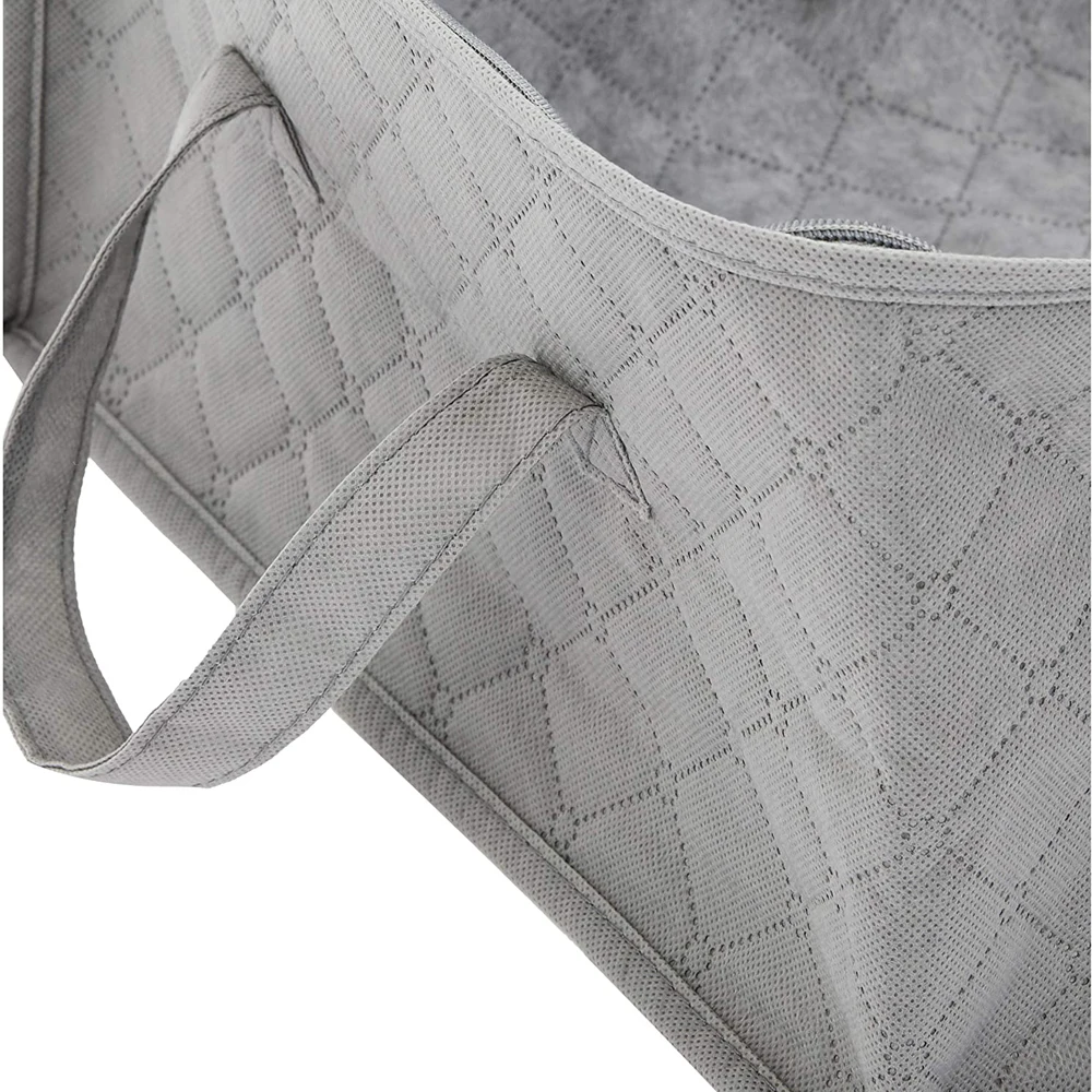 Foldable Storage Bag Organizers, Large Clear Window & Carry Handles, underbed storage bags
