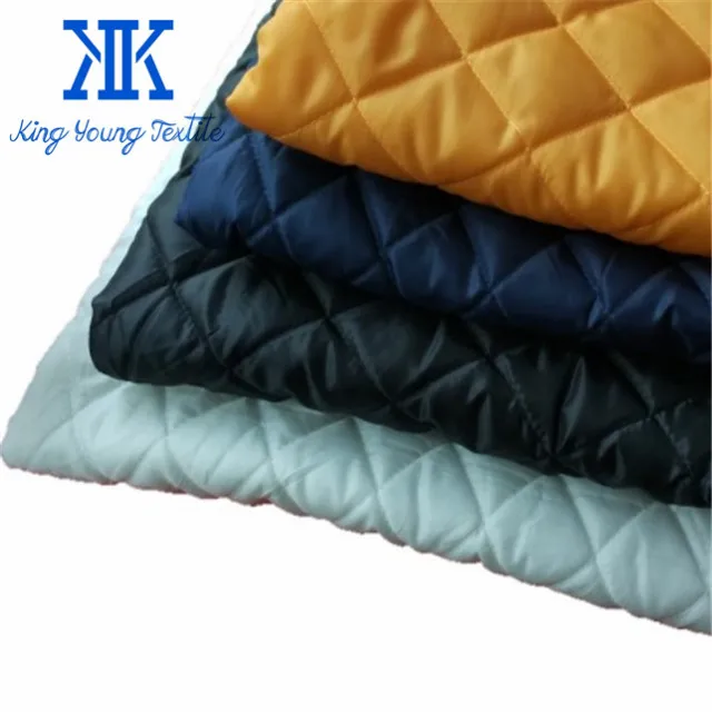cheap quilted lining fabric / jelly roll quilt fabric / polyester diamond quilted sew fabric