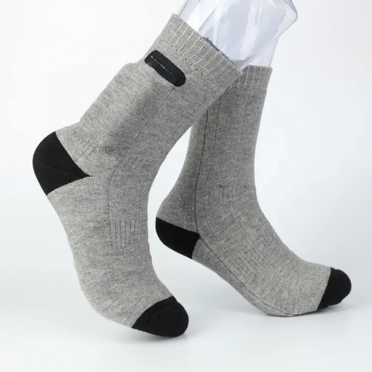 Wholesale Winter Heater Warming Ski Socks USB Electric Heating Rechargeable Battery Heated Socks