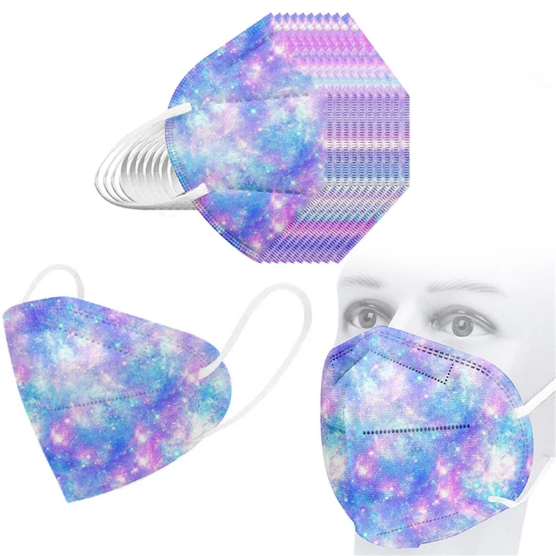 Новое поступление, пользовательская маска с принтом KN95 Star Style Tie-dye печатная ffp2 маска для лица, сертификация CE для взрослых