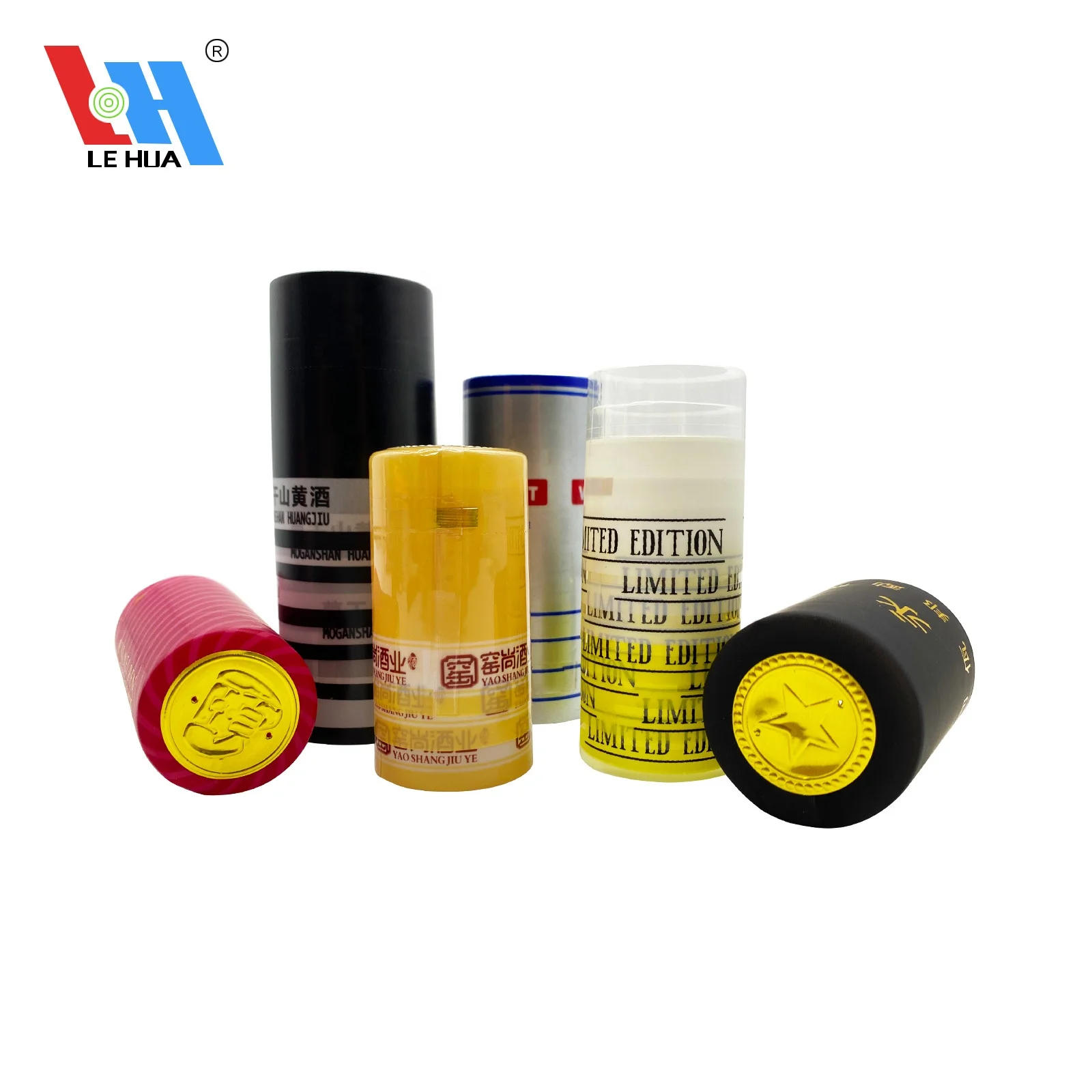 Customized Frosted Matte black Heat Shrink Champagne Capsule Container Shrink Wrap Wine Bottle Tops for Wine PVC shrink capsule