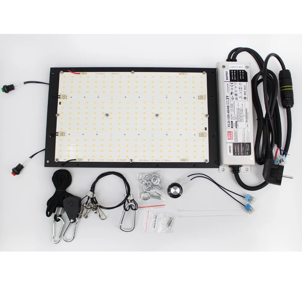 Figolite расти 120 Вт оригинальный LM301H quantum led grow light 3000K 3500K 4000K полный спектр 150W бренд MEAN WELL представляет Диммируемый