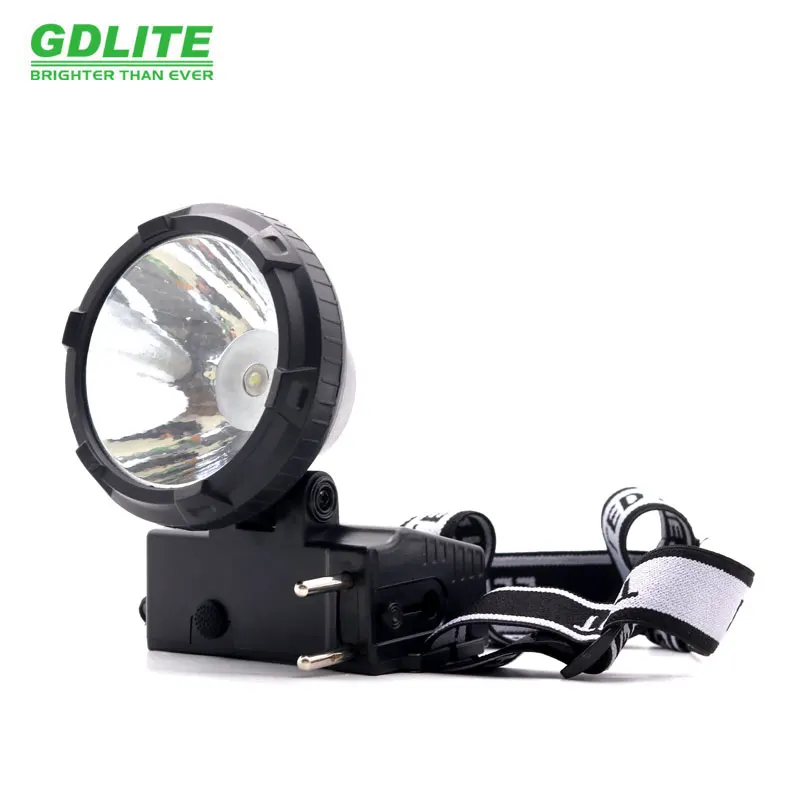 Flashlight Headlamp for Miner solar Powered Led Waterproof Case Max  White Light Body Lamp Fishing  gdlite