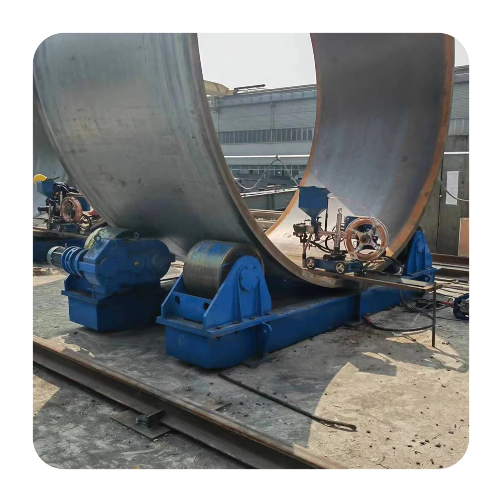 5T Automatic Self-Adjusting Welding Rotator Machine 2500mm Tank Turning Rolls 5000KG Pipe 5ton Roller Bed Variable Bearing