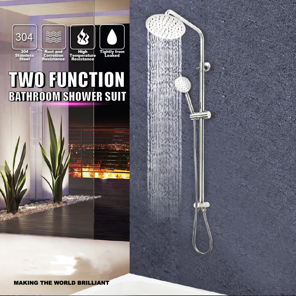 Bathroom Rain Shower Column System Cold Water Faucet Single Cold Taps Kits Shower Set Brass Stainless Steel Modern Contemporary