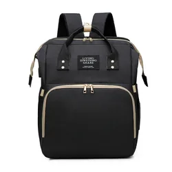 Multifunctional Portable Large Mom Diaper Bag Folding Baby Travel Large Backpack Baby Bed Diaper Changing Table Pads For Outdoor